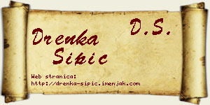 Drenka Šipić vizit kartica